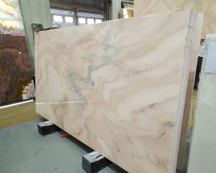 Ruschita Champagne Pink Marble Slabs (5)