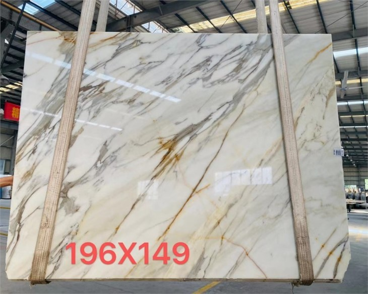 natural calacatta gold marble slab