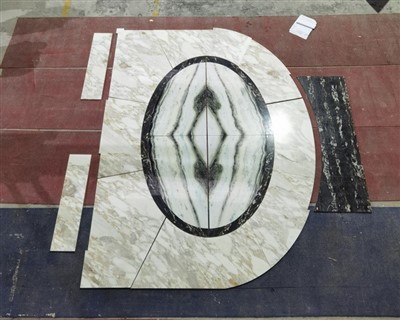 Panda-weiße Marmorfliesen