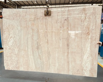 Weißer rosafarbener beige Marmor
